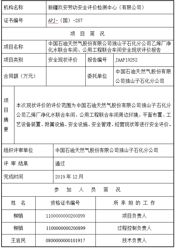 8中國石油天然氣股份有限公司獨山子石化分公司乙烯廠凈化水聯(lián)合車間、公用工程聯(lián)合車間安全現(xiàn)狀評價報告.png