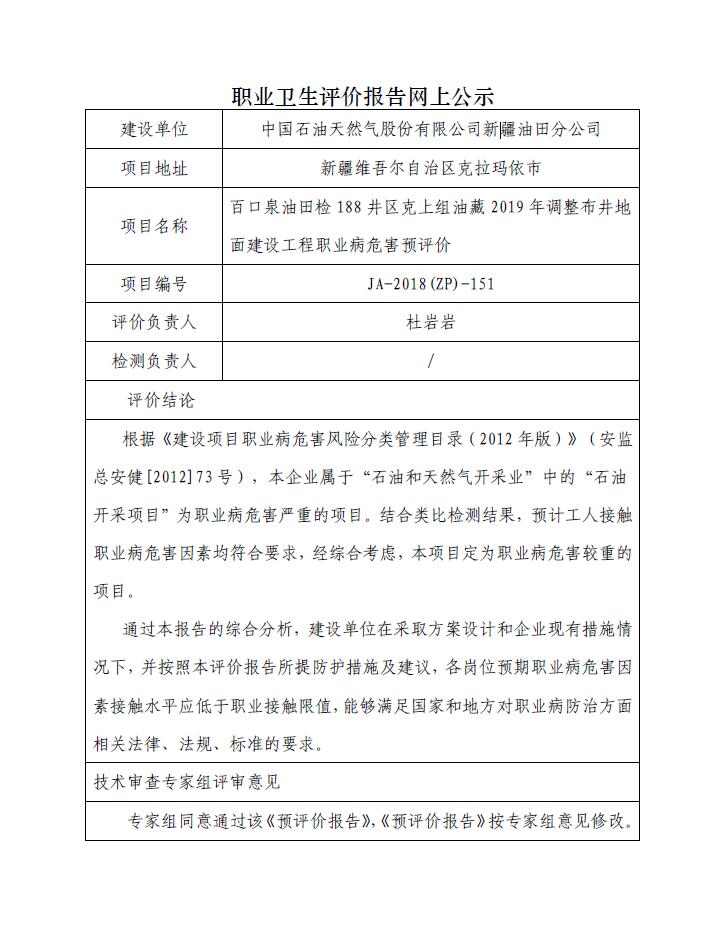 JA-2018(ZP)-151百口泉油田檢188井區(qū)克上組油藏2019年調(diào)整布井地面建設(shè)工程職業(yè)病危害預(yù)評價.jpg